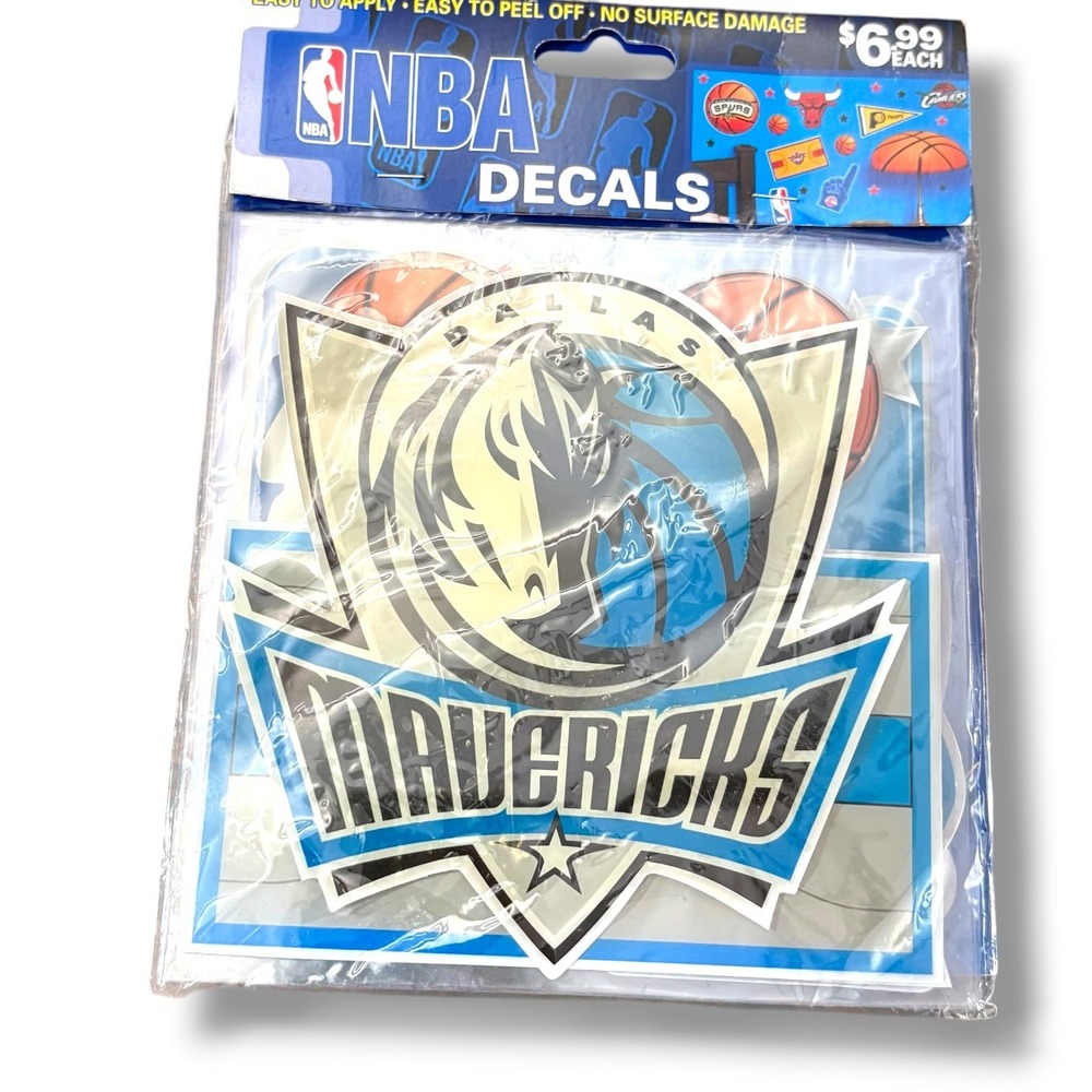 NBA 2007 Dallas Mavericks Wall Decals Peel and Stick Removable Stickers NOS